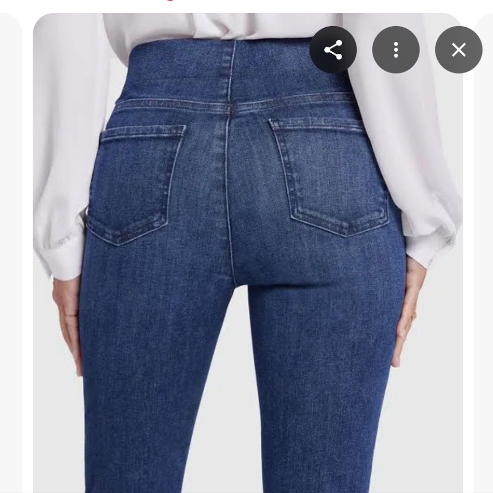 NWT NYDJ Kenzie Pull On Slim Bootcut Jeans Dark Wash Stretch - Picture 3 of 15